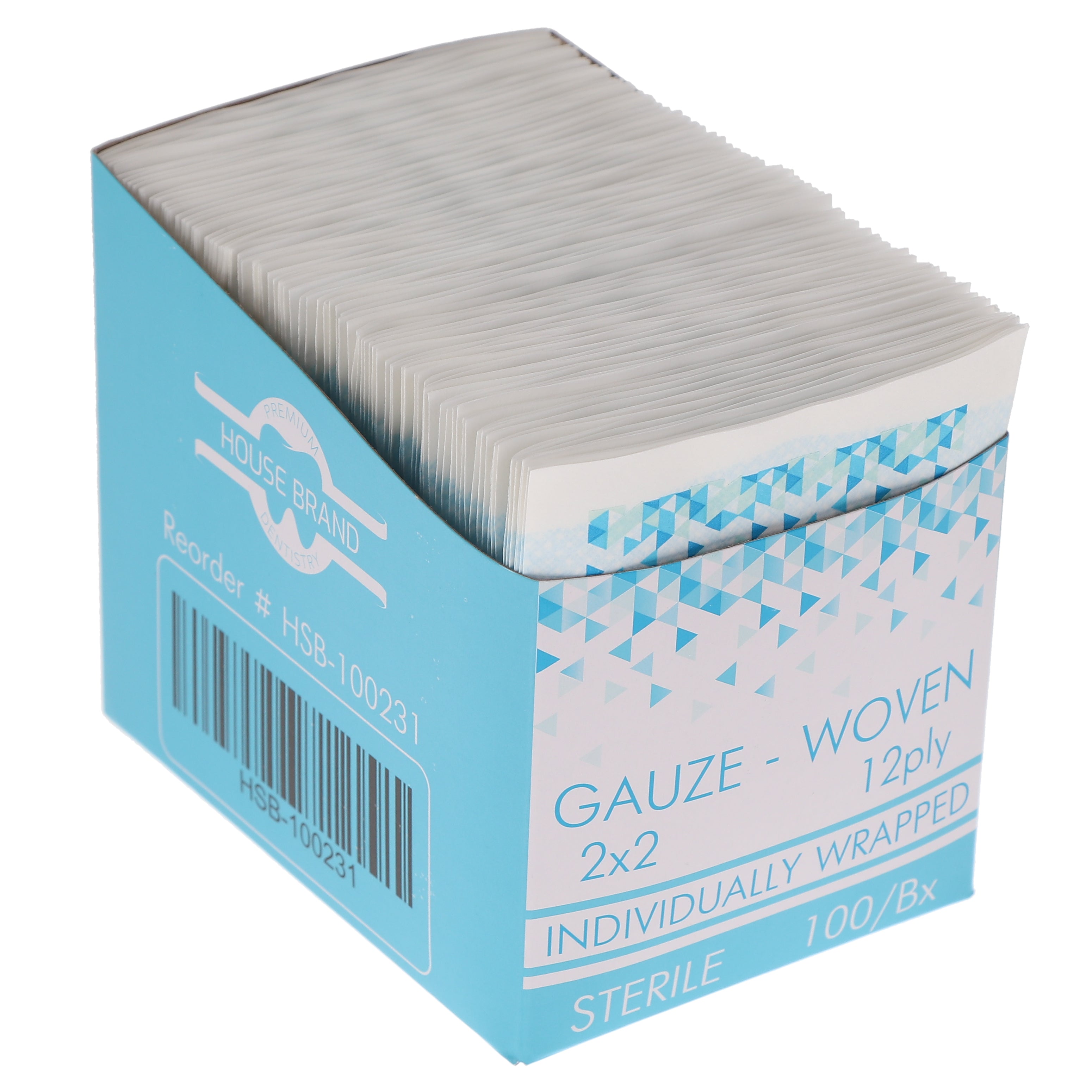 House Brand Dentistry 100231 HSB Woven Gauze Pads 2 House Brand Dentistry 100231 HSB Woven Gauze Pads 2